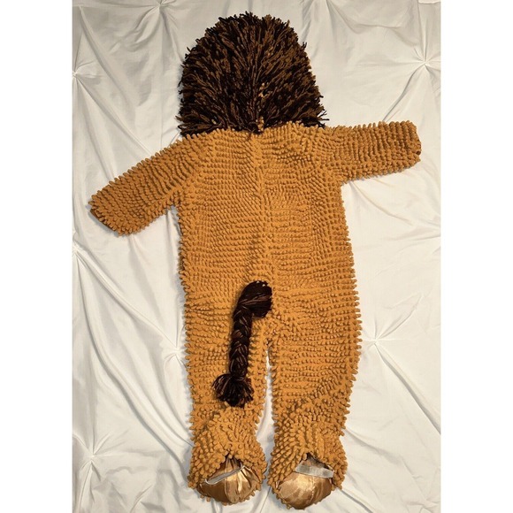 Lion Costume Size 12-24 Months Target Full hood Brown Padded Unisex Halloween - Picture 8 of 8